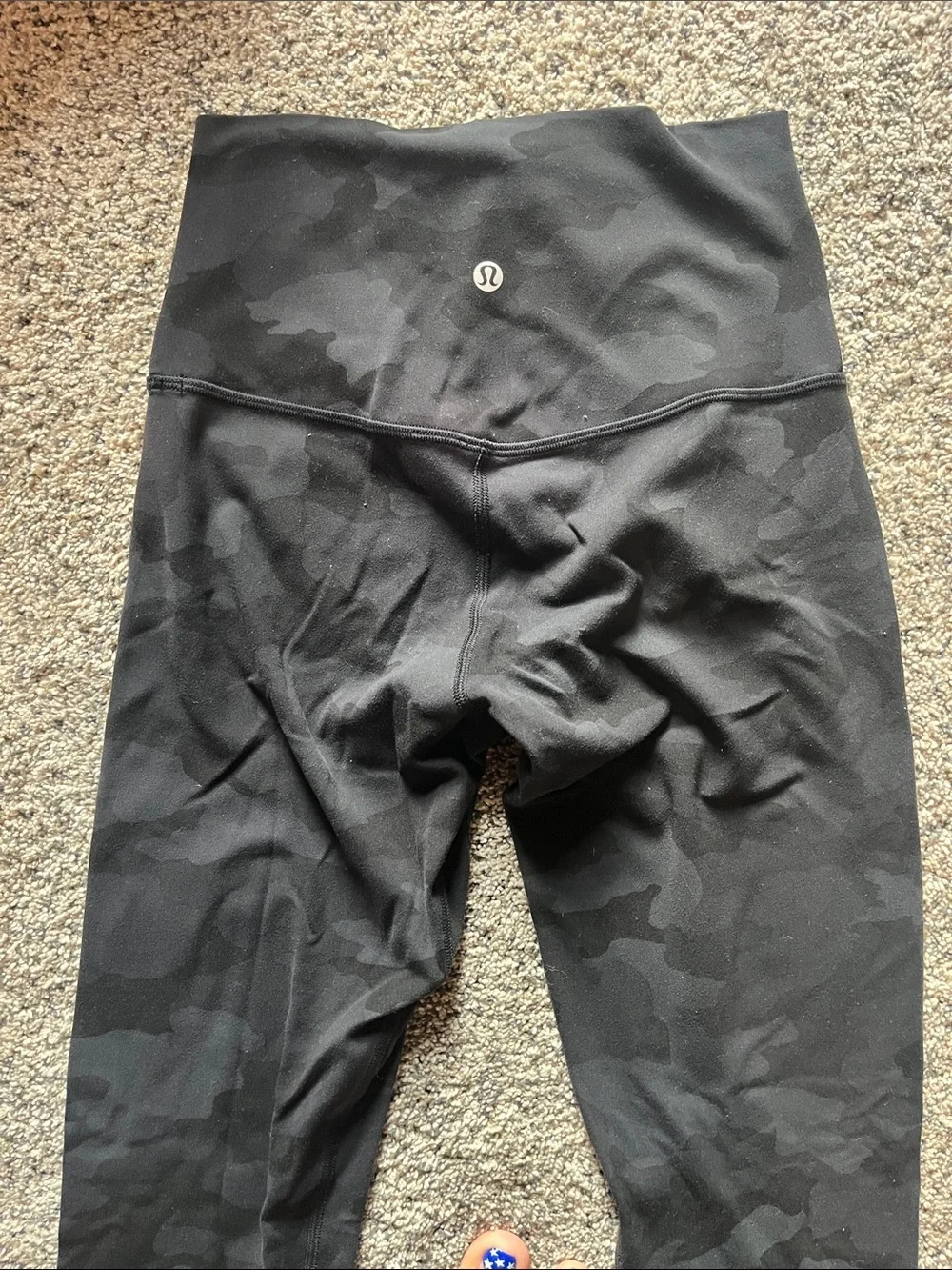 lululemon athletica 4 Tall Black Camo High-Rise Leggings